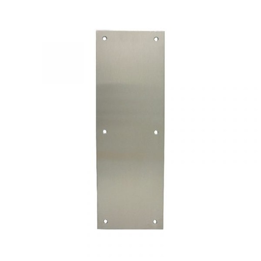 [133-15] PLACA PUERTA 4X12 INOX 12-300X100 AMIG