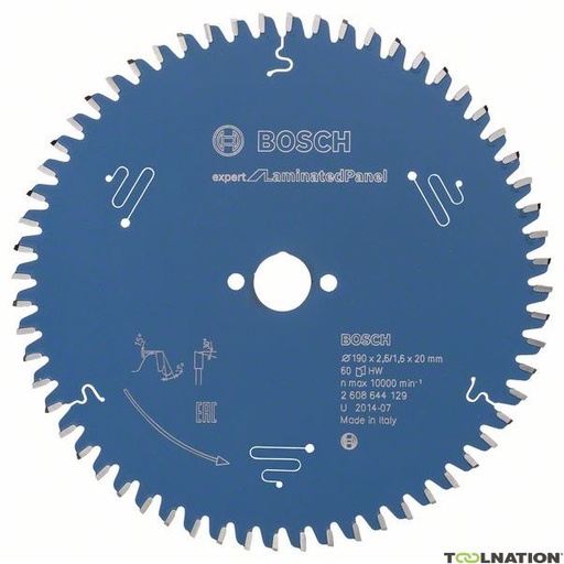 [171-10] SIERRA 7 1/4X60DX20MM MELAMINA H016343 BOSCH