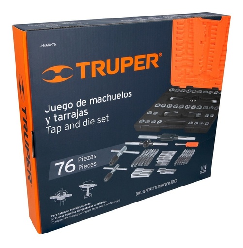 [184-30] JGO TARRAJA TORNILLO 76PZS 12443 TRUPER