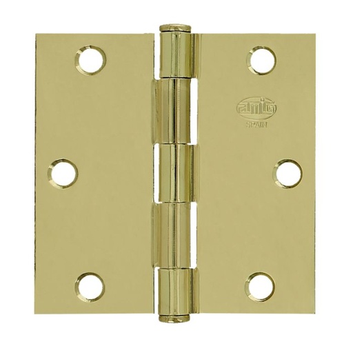 [21-202] BISAGRA 3X3 LATON BARNIZ 1010 AMIG (PAR)