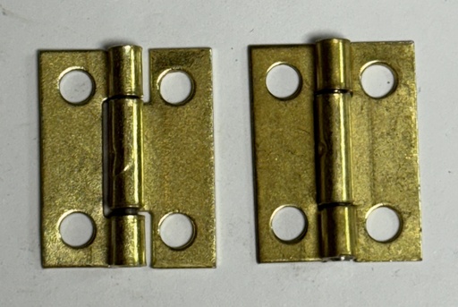 [21-268] BISAGRA 1 DORADA PIN FIJO INDUMA (PAR)