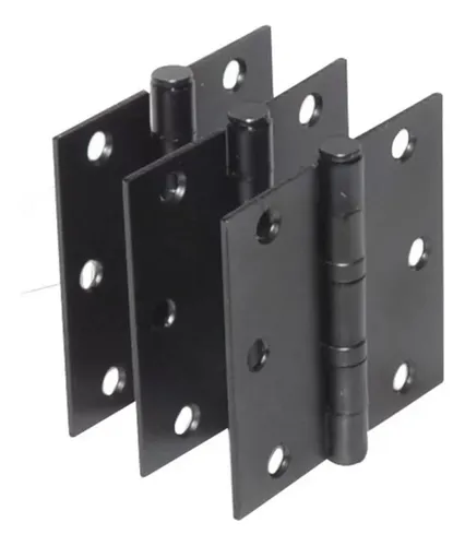 [21-806] JGO BISAGRA 3X3 NEGRA (3PZS) 0806-046 CERRAJES