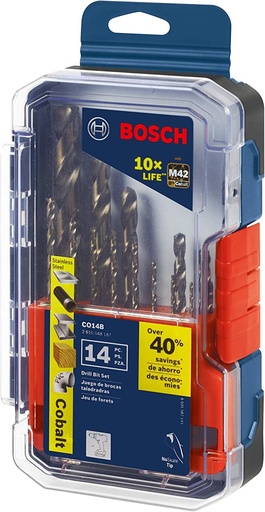 [23-212] JGO BROCA COBALTO 1/16-1/2 14PZ 36879 BOSCH