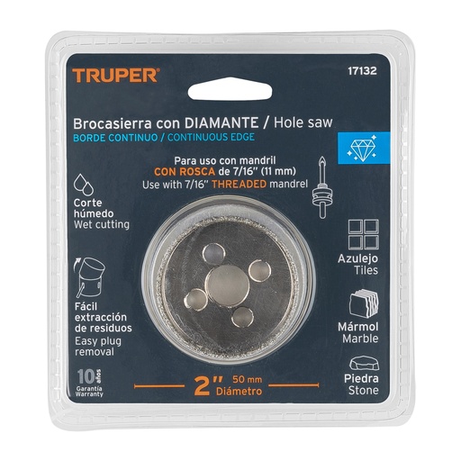 [23-444] BROCA CORONA AZULEJO 2  17132 TRUPER