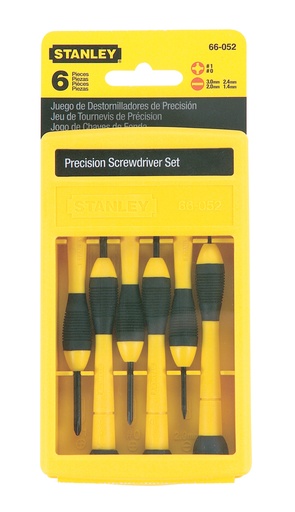 [240-374] JGO DESARMADORES PRECISION JOYERO 6PZ 66-052 STANLEY
