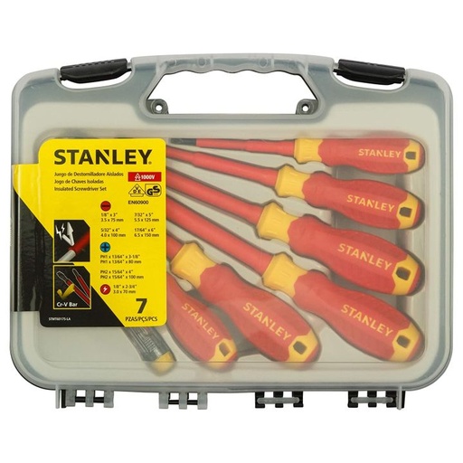 [240-375] JGO DESARMADORES ELECTRICIDAD 1000V STMT60175LA STANLEY