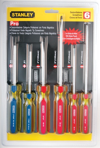 [240-383] JGO DESARMADORES 6PZS STHT69170 STANLEY PRO