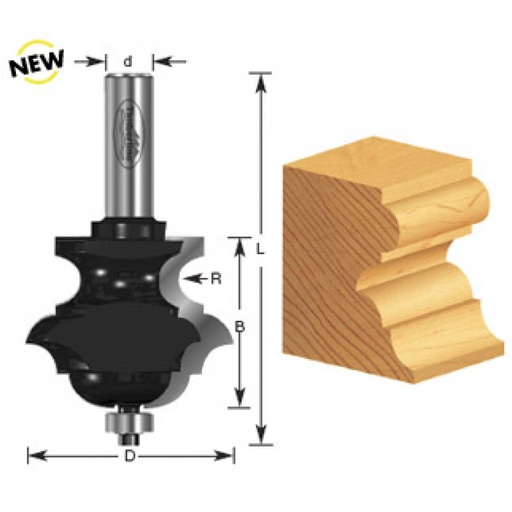 [261-37] BROCA ROUTER 390-10 TUXT MULTIPERFIL TIMBERLINE 