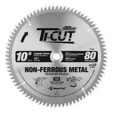 [261-75] SIERRA 10X80X5/8 ALUMINIO 10181 TIMBERLINE