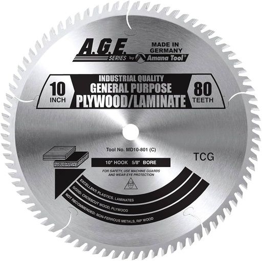 [261-752] SIERRA 10X80X5/8 PLYWOOD/PLAST/MDF/MELAMINA MD10-801 AGE