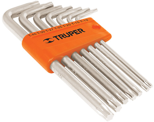 [265-130] JGO LLAVES TORX T10-40 LARGA 7PZS 15553 TRUPER
