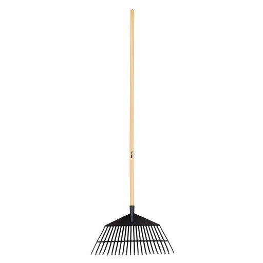 [265-163] ESCOBA JARDIN PLASTICA 22 DIENTES MANGO 48 PULG 21430 PRETUL