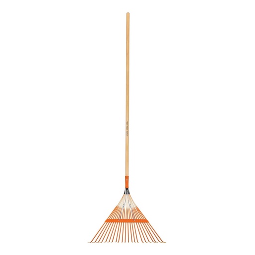 [265-164] ESCOBA JARDIN MTL 22 DIENTES CON MANGO 14328 TRUPER
