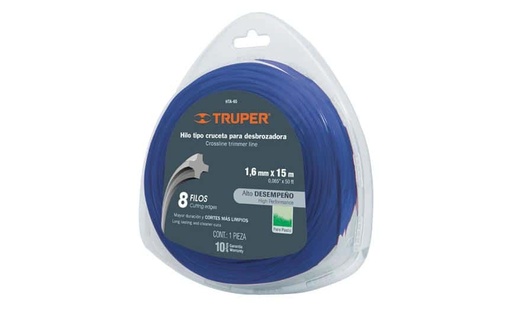 [265-197] HILO MAQ GRAMA AZUL 1.6MM 17605 TRUPER