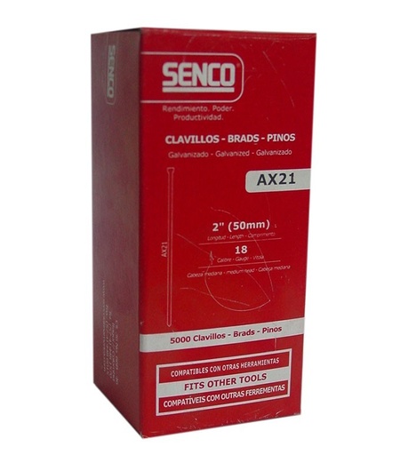 [265-220] CJA CLAVILLO 2X18 (5MIL) CAL 18 SENCO 