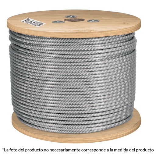 [265-312] CABLE ACERO 3/16 FORRADO 7X7  44217 TRUPER