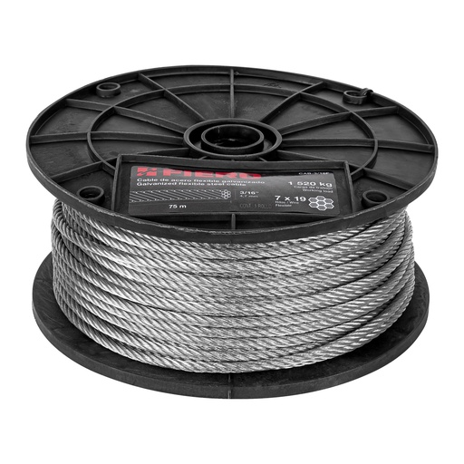 [265-314] CABLE ACERO 3/16 S/FORRO 44212 TRUPER