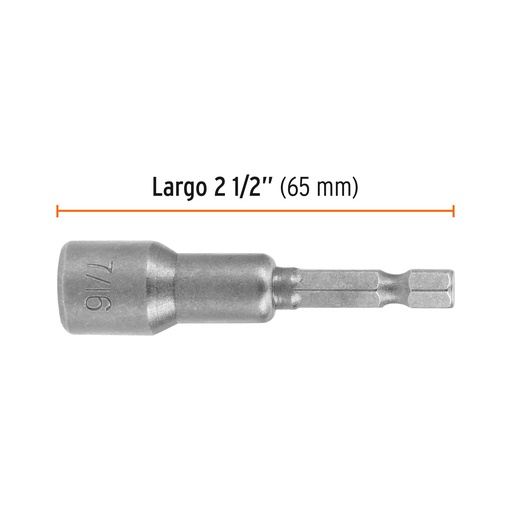 [265-94] ADAPTADOR COPA 7/16 X 2 1/2 MAGNETICO 12943 TRUPER