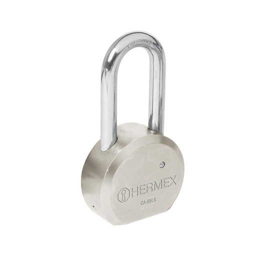 [30-202] CANDADO ACERO 65MM ARCO LARGO 43339 HERMEX