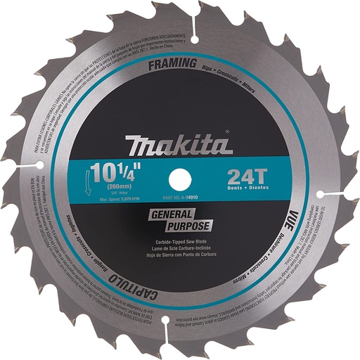 [301-160] SIERRA 10X24X5/8 MADERA A94910 MAKITA