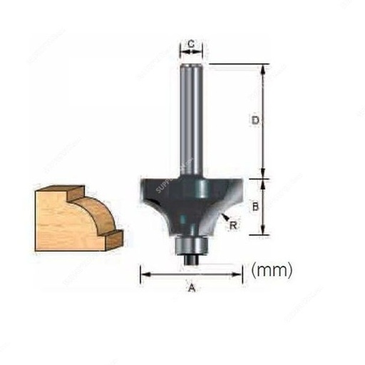 [301-365] BROCA ROUTER 1/2"  793170-9 R1/4 MAKITA