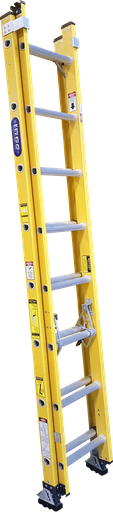 [303-28] ESCALERA 16 EXT IND FIBRA AMARILLA 250 LBS INCO