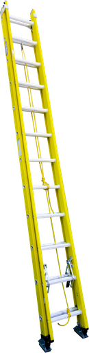 [303-36] ESCALERA 24 EXT FIBRA IND AMARILLA 250 LBS INCO