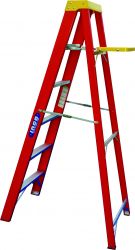 [303-44] ESCALERA 6 FIBRA 2B PROF 300 LBS NARANJA INCO