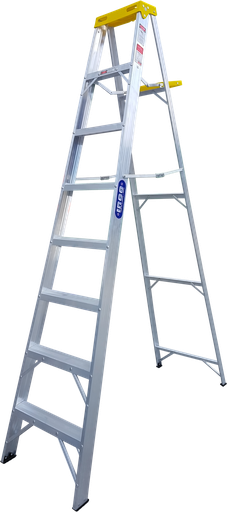 [303-5] ESCALERA 8' 2B COMERCIAL ALUMINIO 200 LBS INCO 10539307