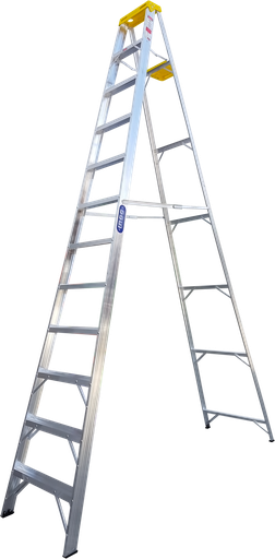 [303-7] ESCALERA 12' 2B COMERCIAL ALUMINIO 200 LBS INCO (175 KG)