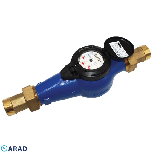 [42-18] CONTADOR AGUA 1 1/2 BRONCE ARAD #