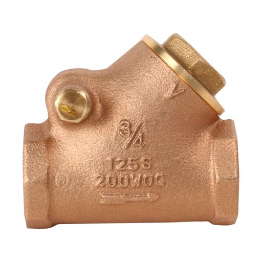 [50-126] CHEQUE 3/4 HORIZONTAL 125PSI RED-WHITE 
