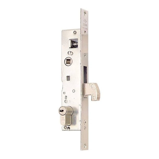 [56-116] CHAPA PICO LORO PUERTA ALUMINIO C/MANECILLA NEGRO INOX 770-20  AMIG