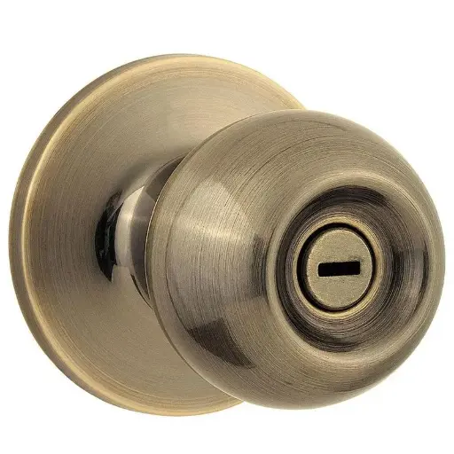 [56-704] CHAPA BOLA BAÑO DORADO ANTIGUO BALA 300 US5  KWIKSET