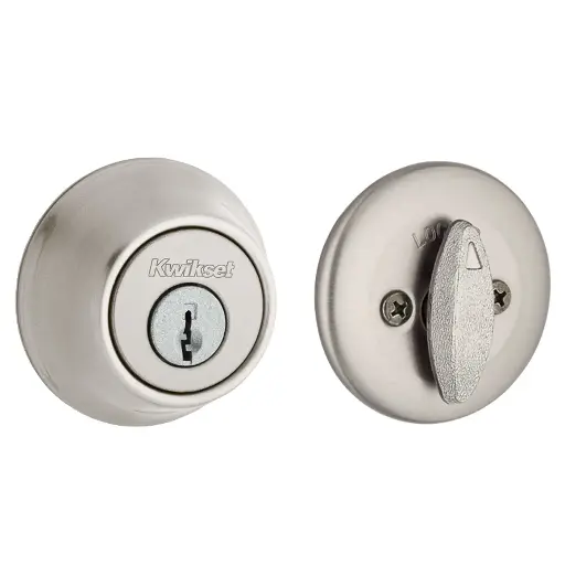 [56-866] CHAPA SEGUDIRAD LLAVE MARIPOSA SATIN 660 US15 KWIKSET