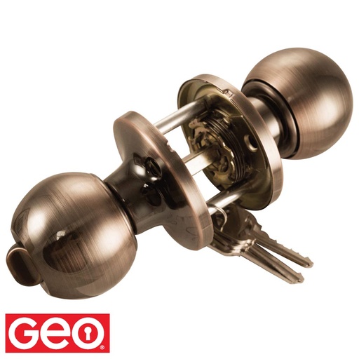 [56-936] CHAPA BOLA DORMITORIO COBRE GEO/LANE 400 US11 KWIKSET
