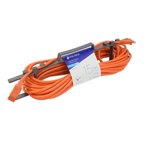 [71-4] EXTENSION ELECTRICA 15 MTS NARANJA C/16 USO RUDO 48048 VOLTECH