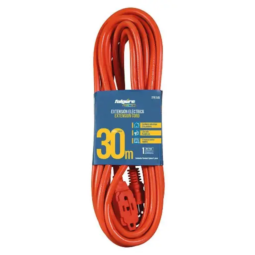 [71-61] EXTENSION ELECTRICA 30MTS C/16 NARANJA FP0145 FULGORE