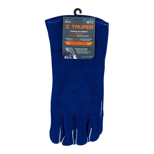 [82-26] GUANTES SOLDAR AZUL 15246 TRUPER