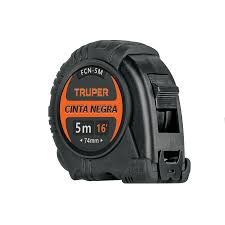 [265-445] METRO 5.5MTS X 19MM CINTA NEGRA 11745 TRUPER