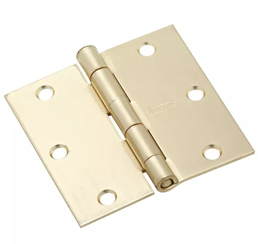 [240-82] JGO BISAGRAS 3 1/2X3 1/2 DORADA N830-332 NATIONAL (PAR)