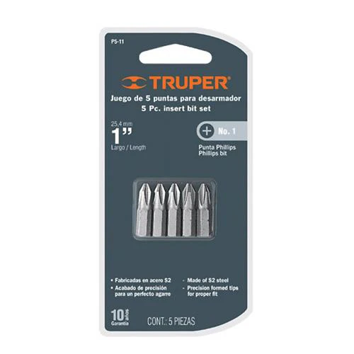 [145-40] JGO PUNTAS PHILLIPS #1 X 2 (5PZS) 17782 TRUPER 